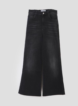 WLCROP - JEANS BLACK WASH -...