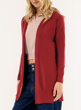 CARDIGAN CILIEGIA - KONTATTO