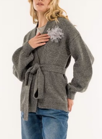 CARDIGAN CON CINTURA E...