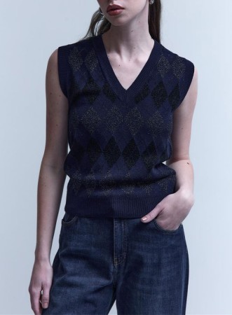 MAGLIA BLU ORO NERO - KAOS