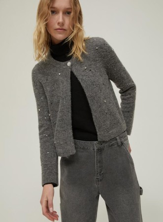 MASTINO - CARDIGAN GRIGIO...