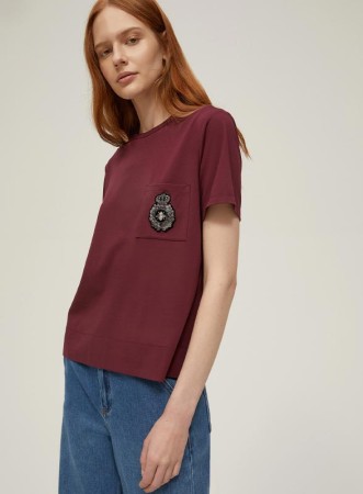 PAPA - TSHIRT BURGUNDY -...