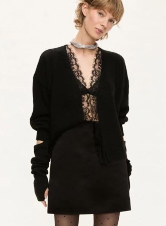 ARRIS - CARDIGAN NERO - IBLUES