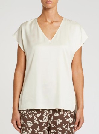 PBBCHIFFON - TOP AVORIO -...