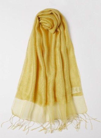 MLACACO - STOLA GIALLO OCRA...