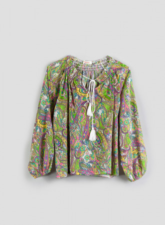 Blusa fantasia cachemire...