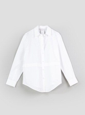 camicia in popeline di...