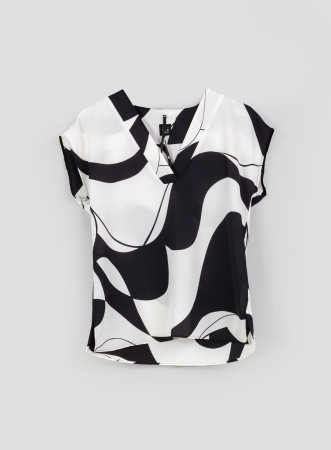 Blusa in satin fantasia...