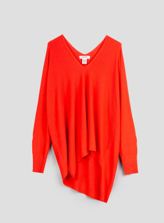 Maglia scollo a v anguria -...