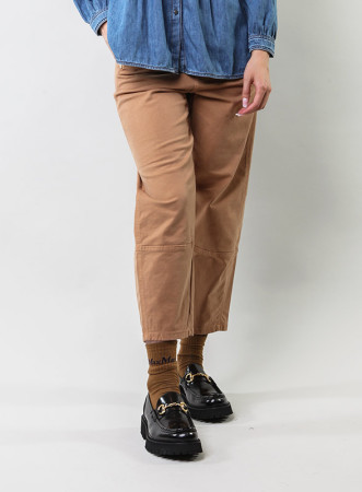 POMEZ- PANTALONE TABACCO