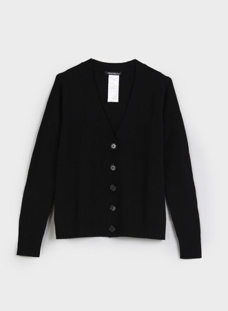 FOGLIO-CARDIGAN NERO