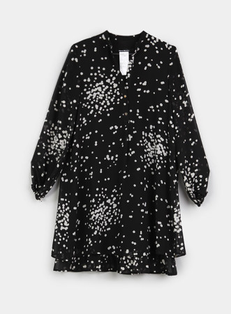 ORCIO-ABITO POIS BIANCO E NERO