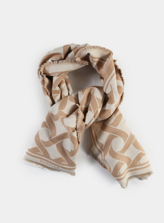 TIMOR-STOLA BEIGE E PANNA