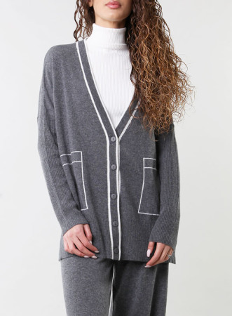 GIACCA TASCHE GRIGIO