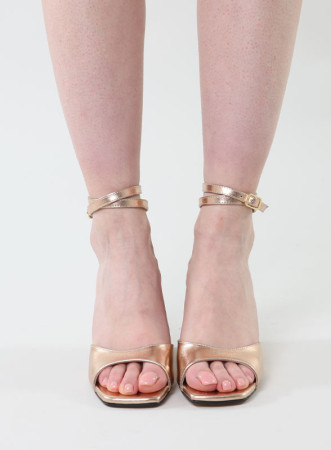 SHINY - SANDALI ORO ROSA -...