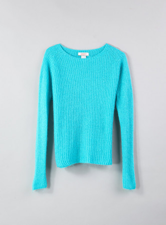 Maglia scollo a barca anice...